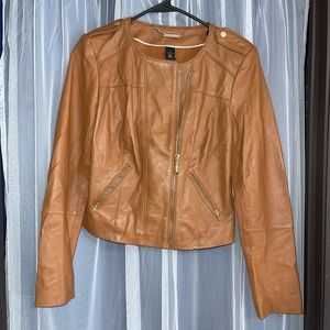 White House Black Market Leather Jacket